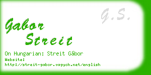 gabor streit business card